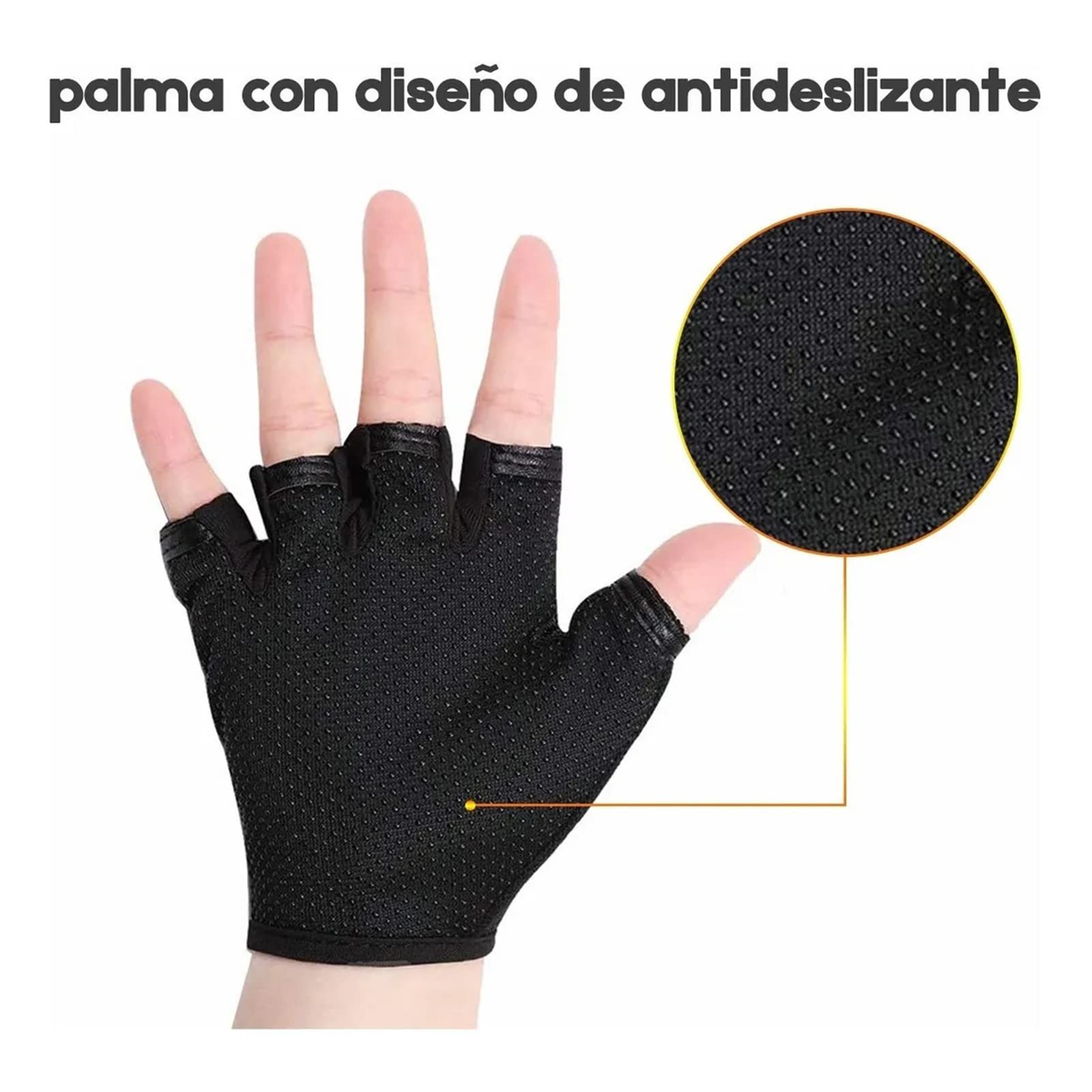 EDELWEISS Control Leather Glove (Black/Red - L)