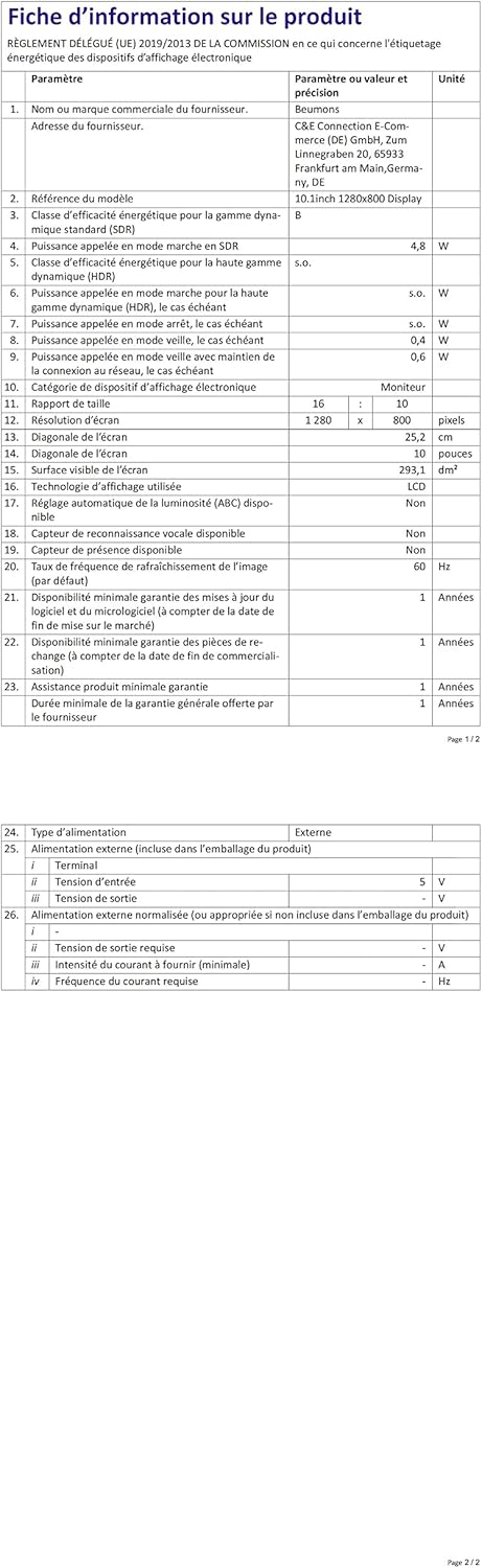 Beumons 10,1 Raspberry Pi Monitor Touchscreen IPS 1280X800, Monitor Raspberry Pi Schermo Display Portatile con Doppio Altoparlante, Compatibile con Raspberry Pi 4B/3B+, PS4, Win7/8/10/11 Beumons 10,1 Raspberry Pi Monitor Touchscreen IPS 1280X800, Monitor Raspberry Pi Schermo Display Portatile con Doppio Altoparlante, Compatibile con Raspberry Pi 4B/3B+, PS4, Win7/8/10/11