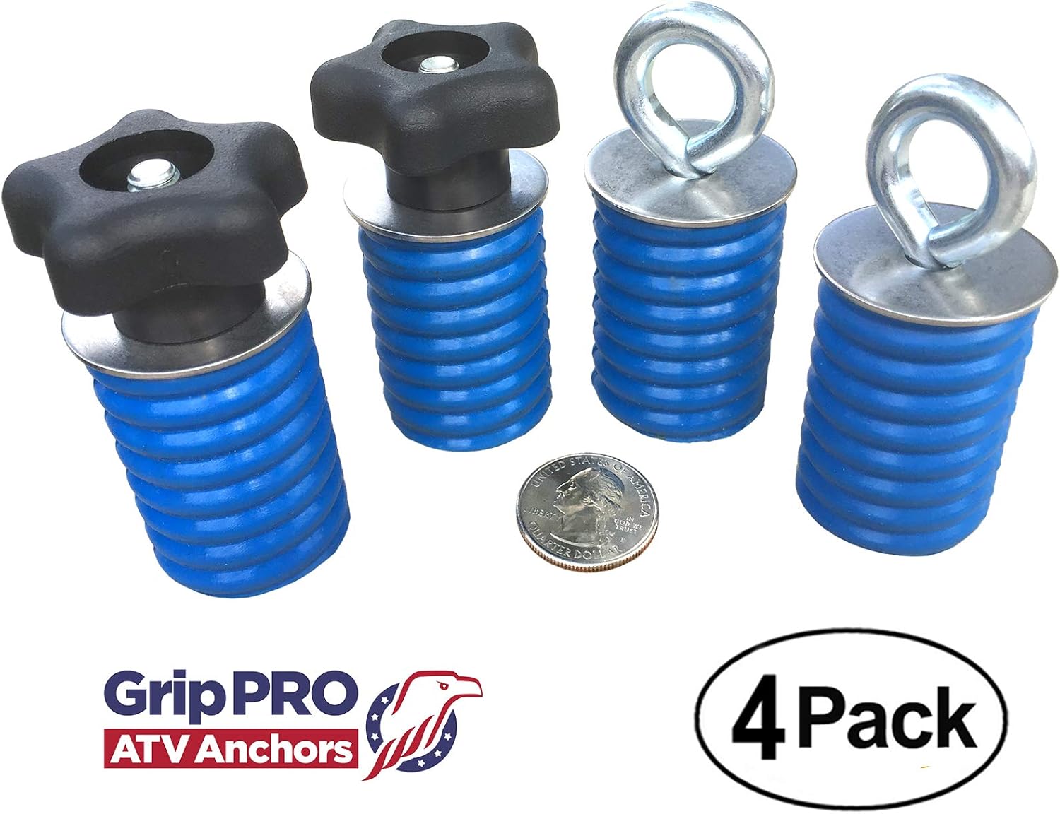 GripPRO ATV Anchors Polaris Lock & Ride Tie Down Anchor Kit Set of 4