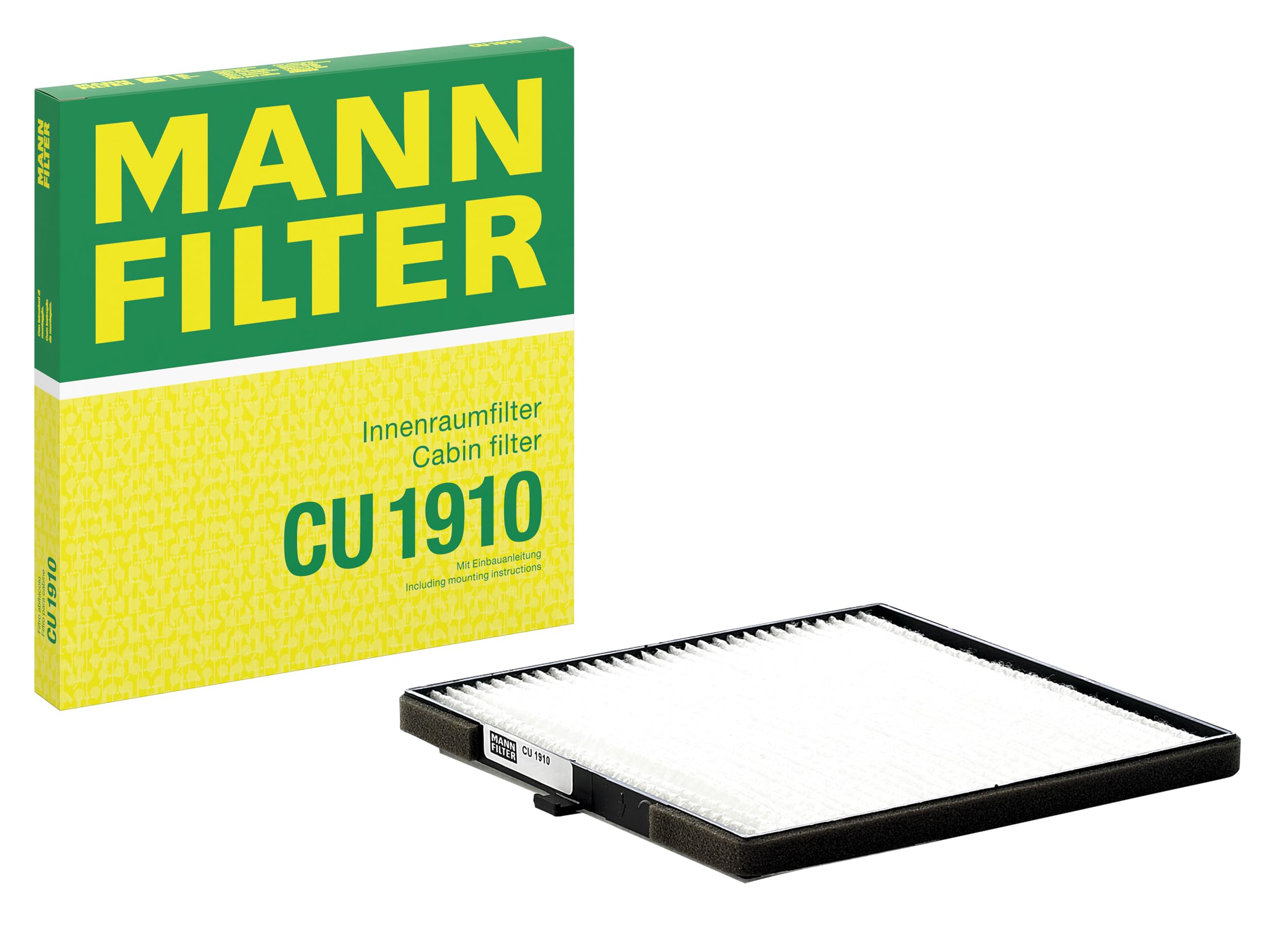 MANN-FILTER CU 1910 Cabin Air Filter - for Cars + Transporters