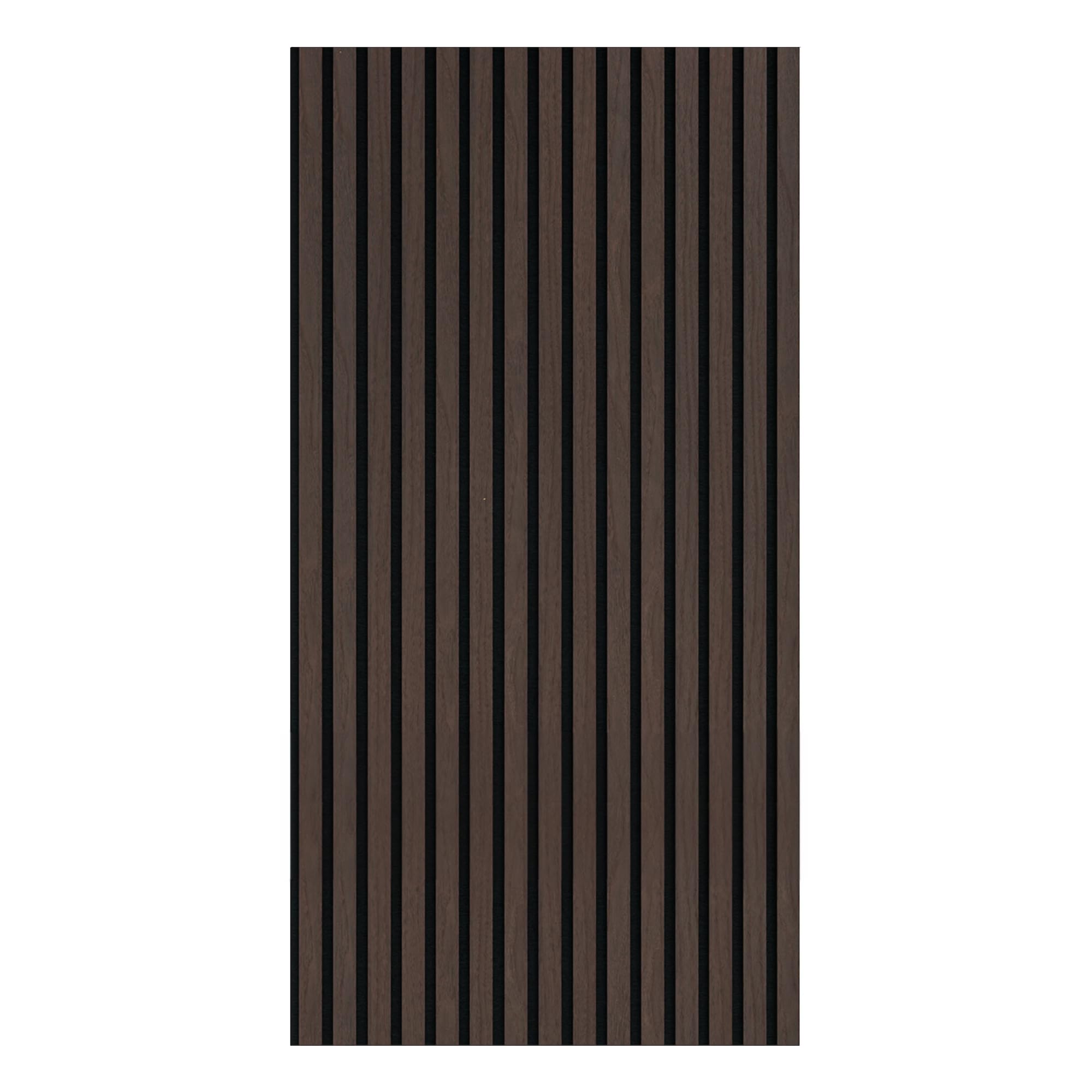Decoranddecor Acoustic Slat Wood Wall Panels and Ceiling Panelling Decorative 3D MDF 120 cm x 60 cm - Smoked Oak