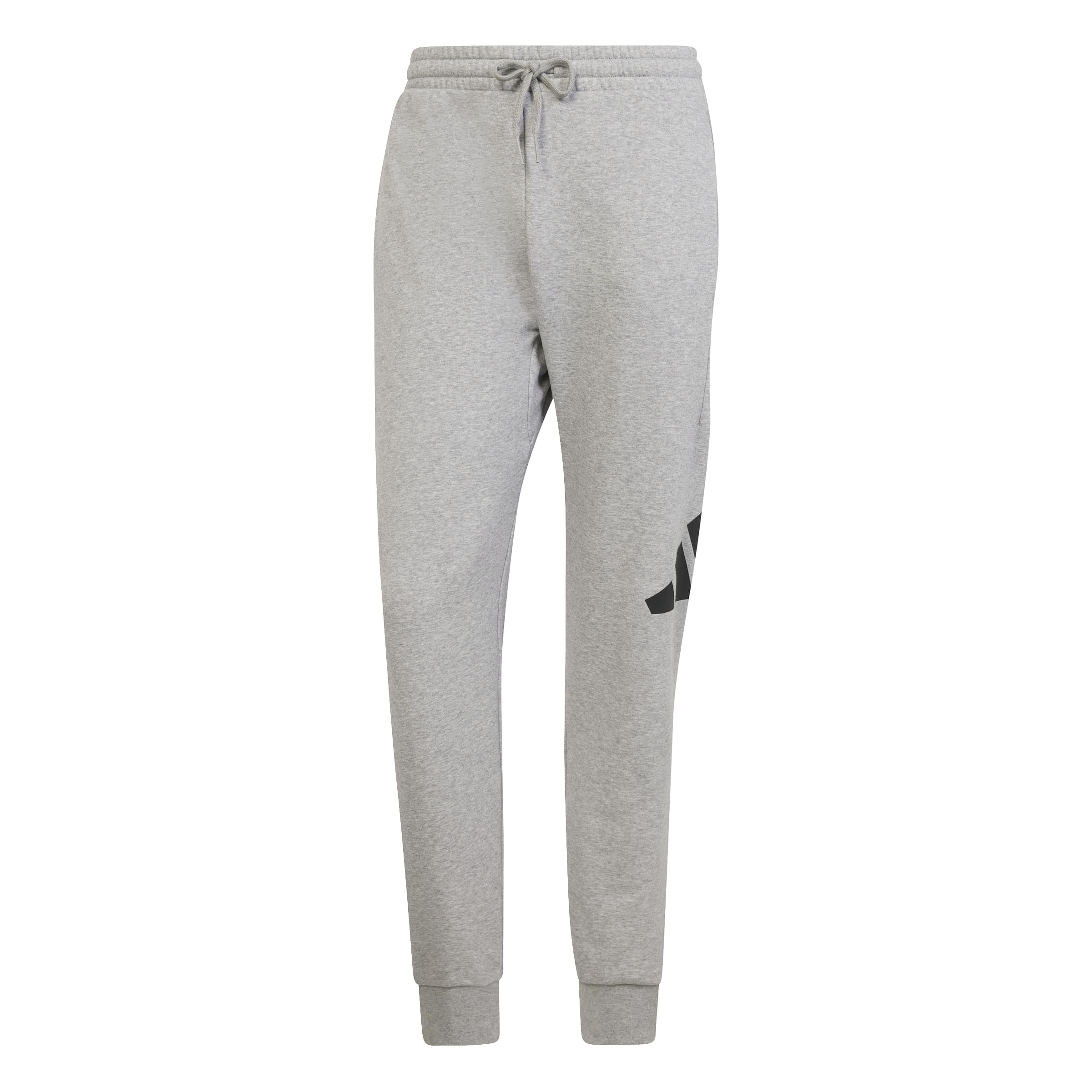 adidas Men's Essentials Big Logo French Terry Pants, Medium Grey Heather/Black, XXL
