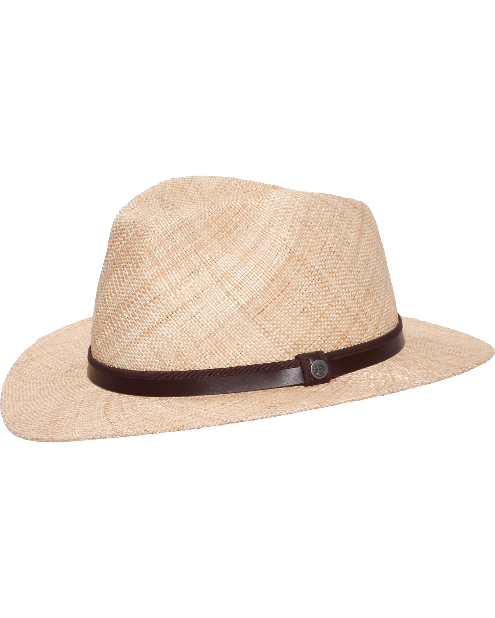 bugatti Chapeau de paille pour homme | 100 % paille | Bandeau en cuir | élégant finement tissé pour l'été
