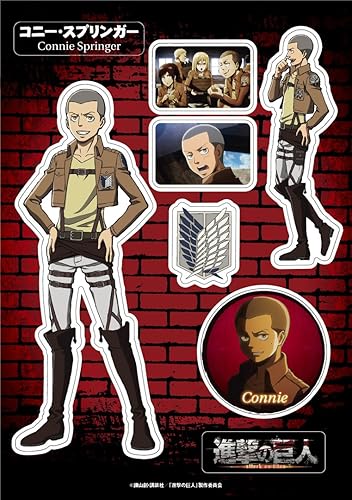 Amazon 進撃の巨人 きゃらぺたｓ コニー スプリンガー アニメ 萌えグッズ 通販