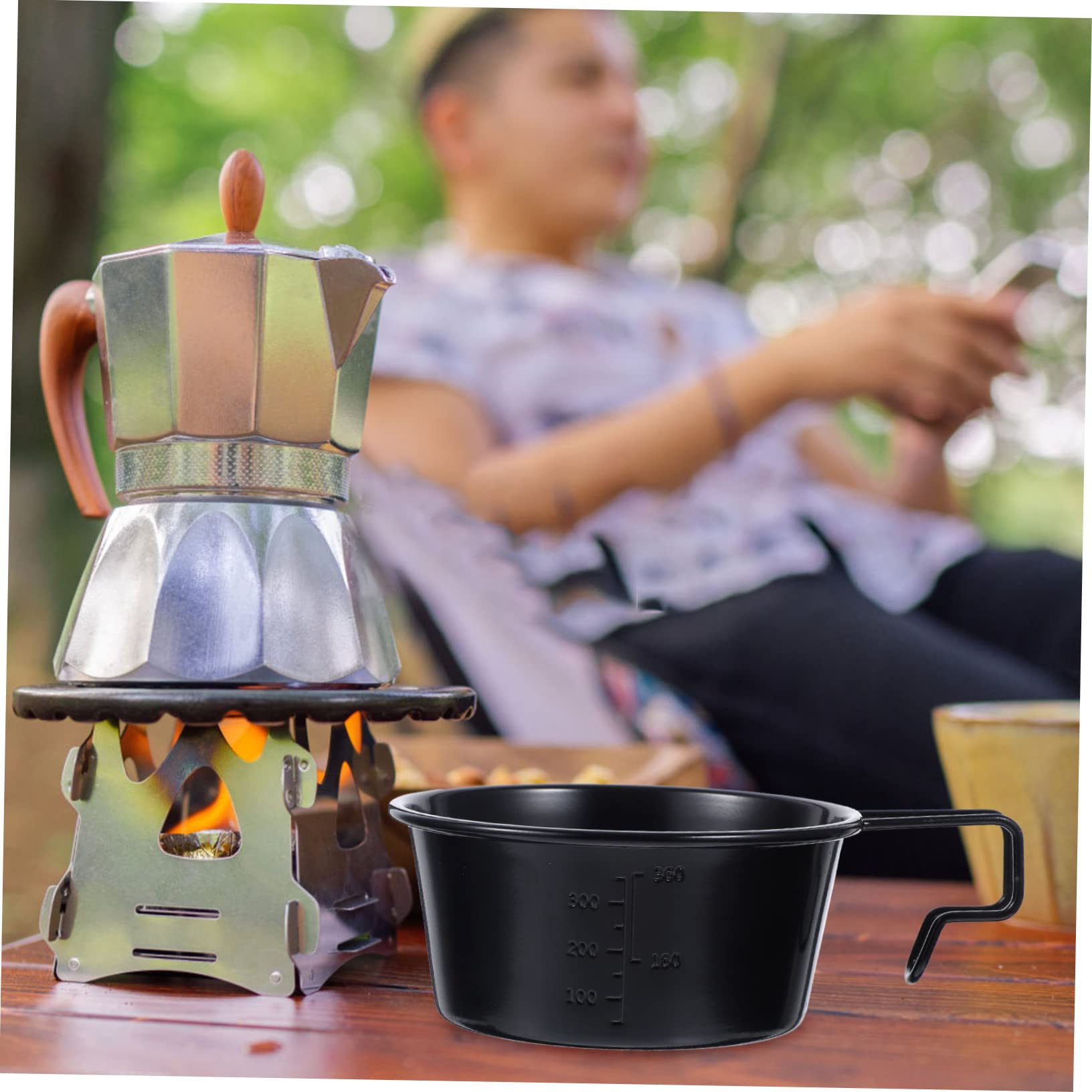 Toddmomy 2stücke Edelstahl Camping Schüssel Mit Griff Faltbare Kochschüssel Für Outdoor-aktivitäten Leicht Und Bruchsicher Für Camping Und Alltag Praktisches Zubehör Für