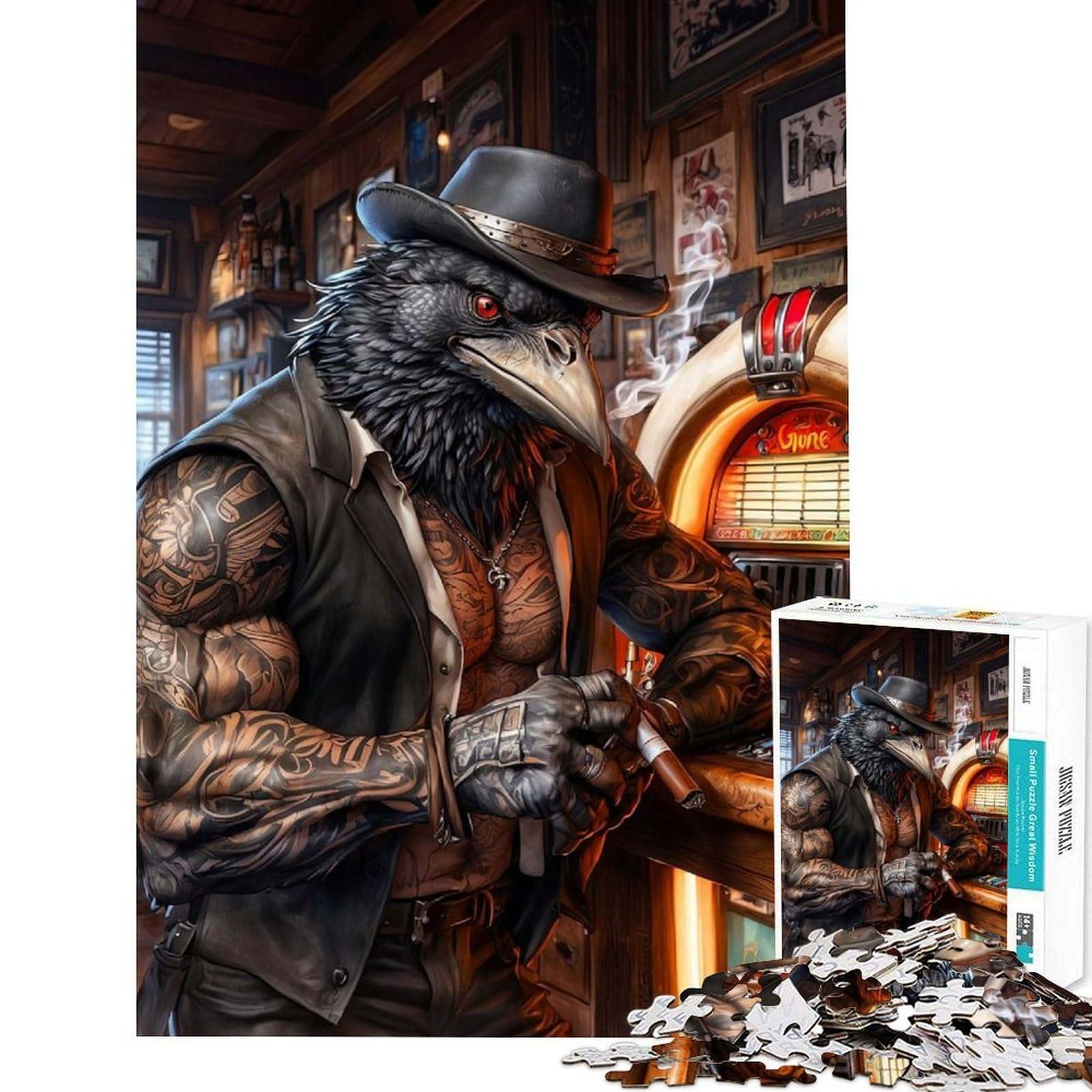 1000 Piece Jigsaw Puzzles for Adults Jigsaw The Avian Outlaw Adult Jigsaw Relaxing Games Staycation Kill Time Fun at Home Activities, (Size 75x50cm)
