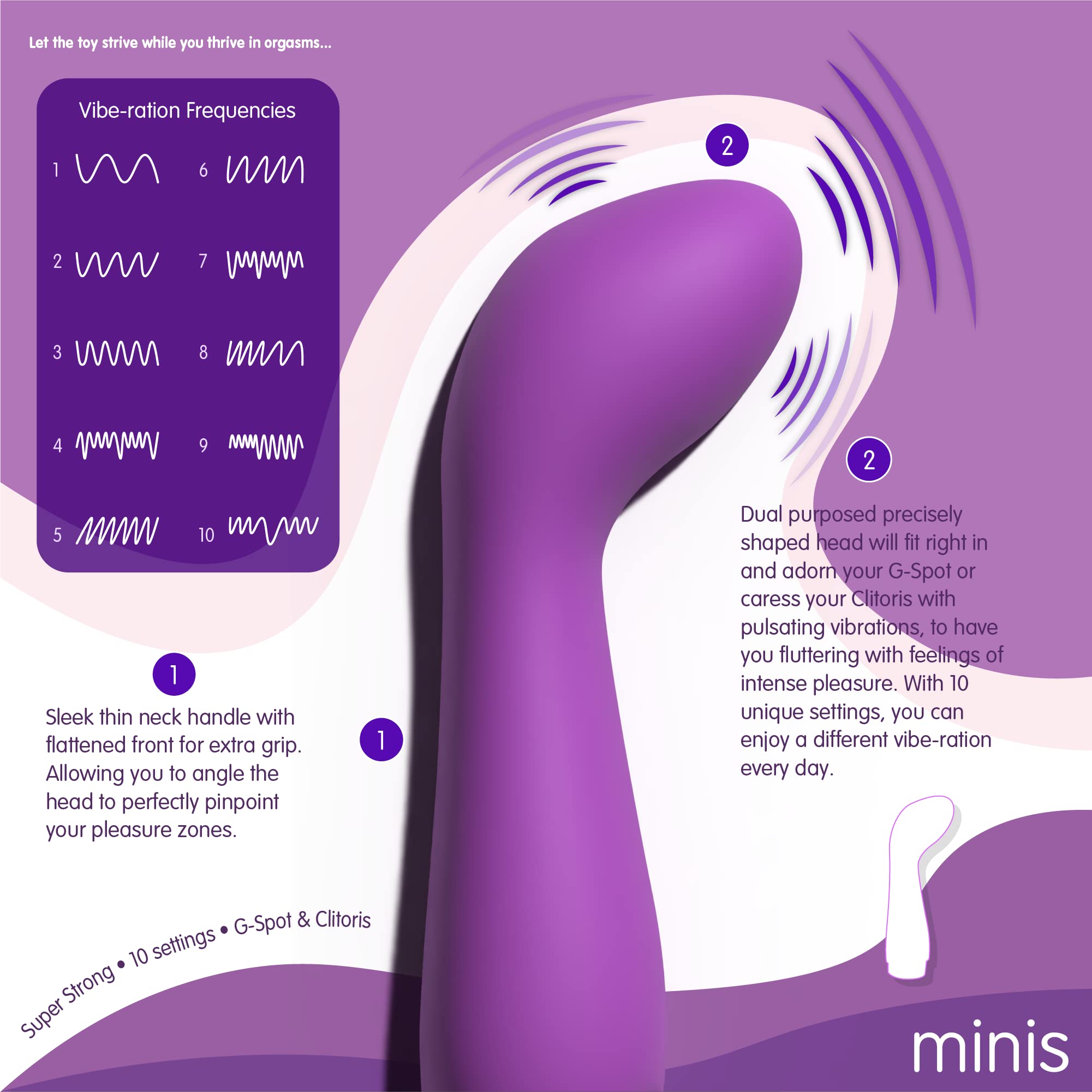 Skins Jouets sexuels minis de santé sexuelle Le masseur doux de point G - Vibromasseurs G Spot pour femmes, violet-silicium