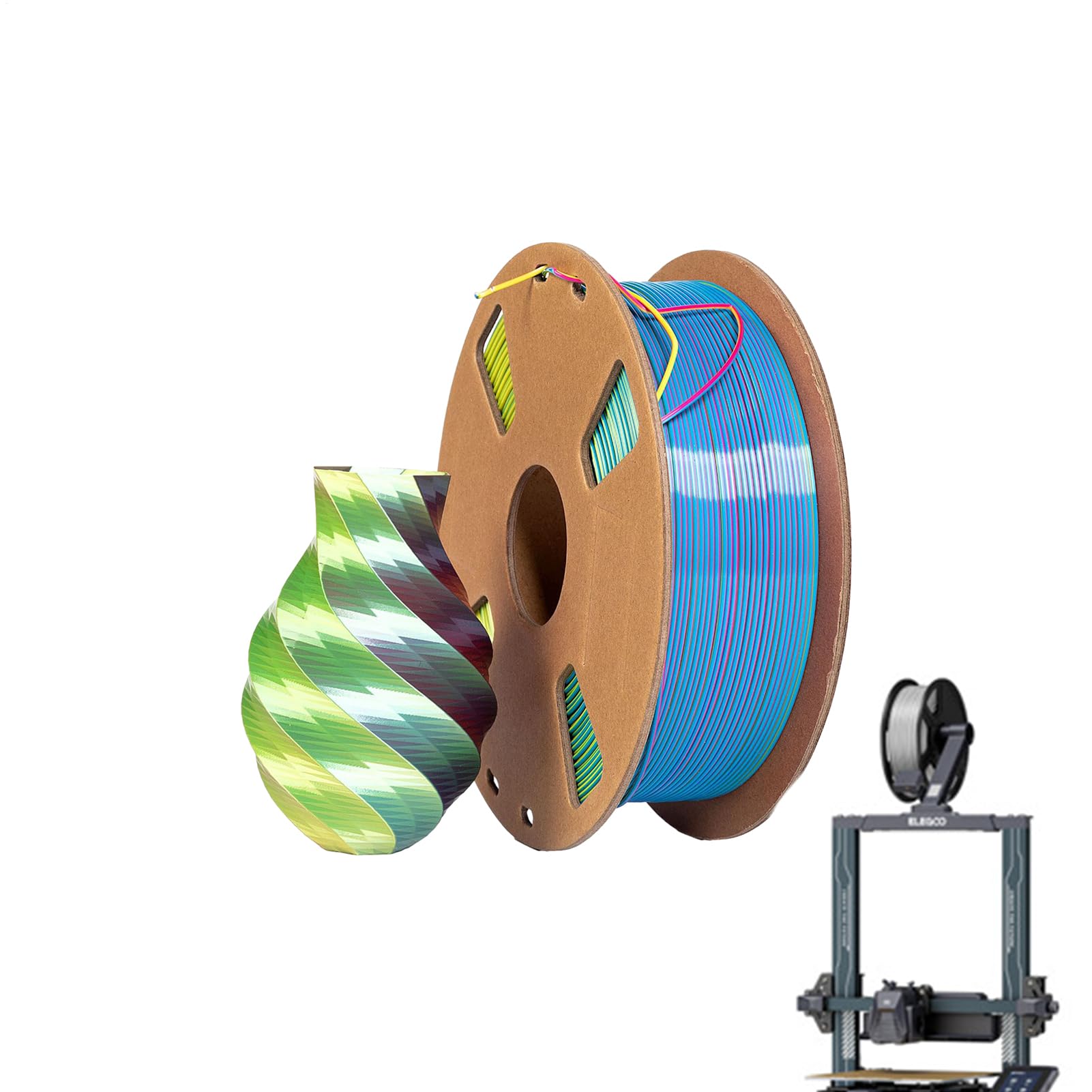 Filamento para impresora 3D, paquete de filamento PLA de 1.75 mm | paquete de accesorios para impresora 3D, material de impresión fuerte y suave, rollo de recambio de filamento 3D para bolígra