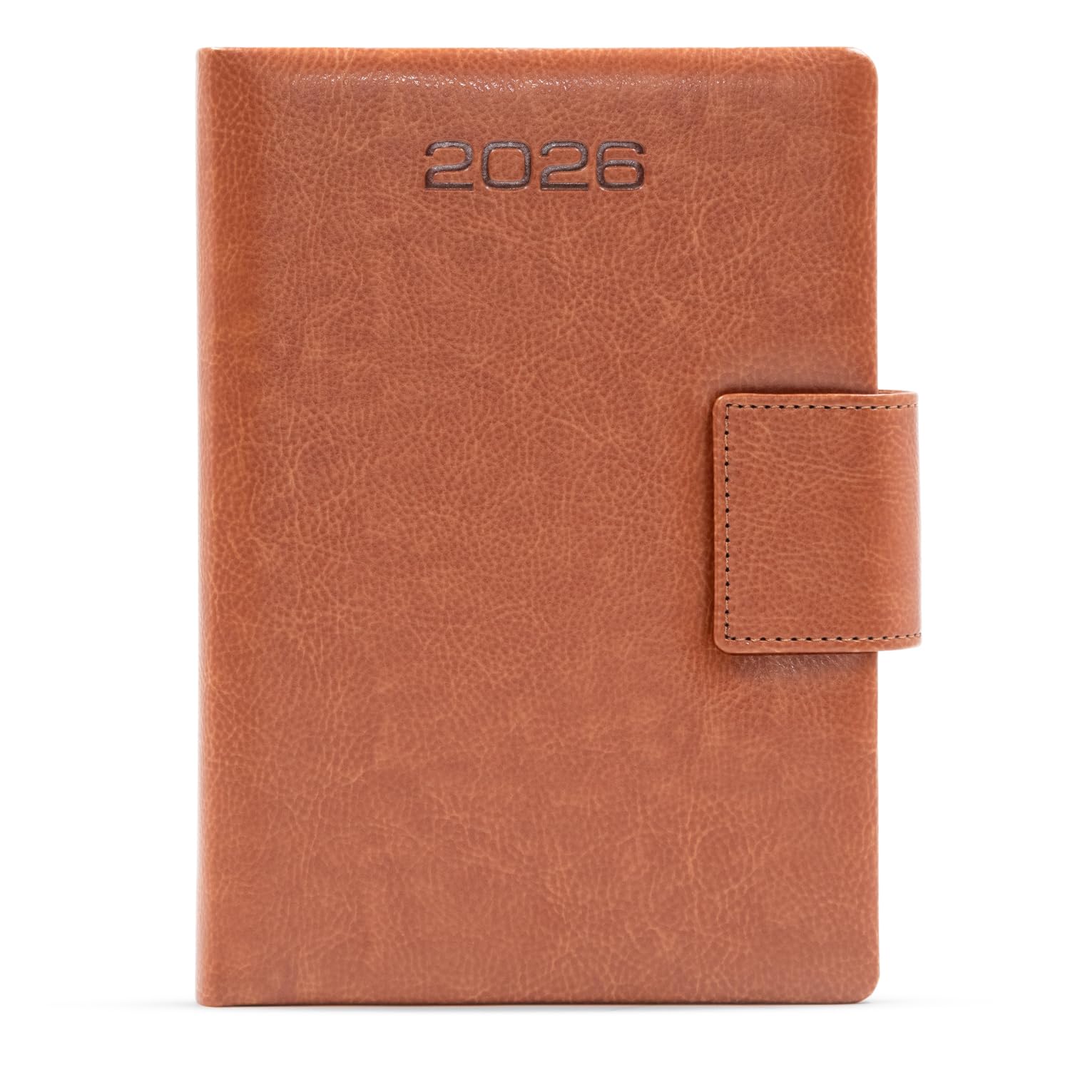 Mahavir Executive Diary 2026 | A5 Size | One-Day-to-a-Page New Year Diary with Magnet Flap | 424 Pages | Natural Shade P