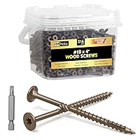 Vista 37 de #10 x 2-1/2" Tornillos para Terraza, 108 Piezas Tornillos para Madera con Cabeza Estrella, Tornillos para Madera Resistentes al Óxido para Negro