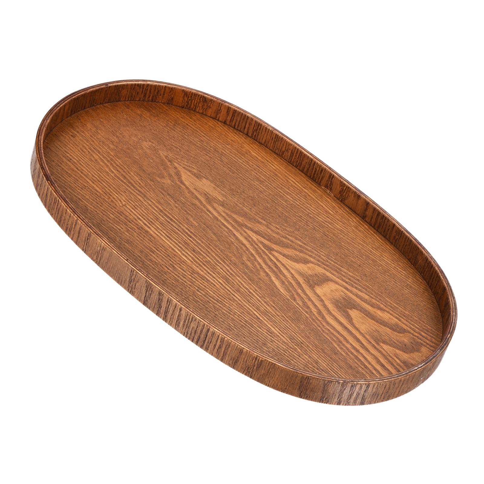 M METERXITY Vassoio Portata in Legno - Piatto Decorativo Ovale in Legno, Vassoio Cucina, Vassoi Portacandele Centrotavola, Applica a Cena Bar Casa (15x10-Pollice)