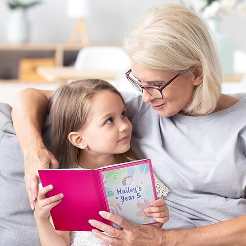 Miniatura 7 de CRANBURY Álbum de fotos pequeño de 5 x 7 pulgadas (rosa), paquete de 2 libros de fotos de plástico, 24 bolsillos para mostrar 48 imágenes, mini