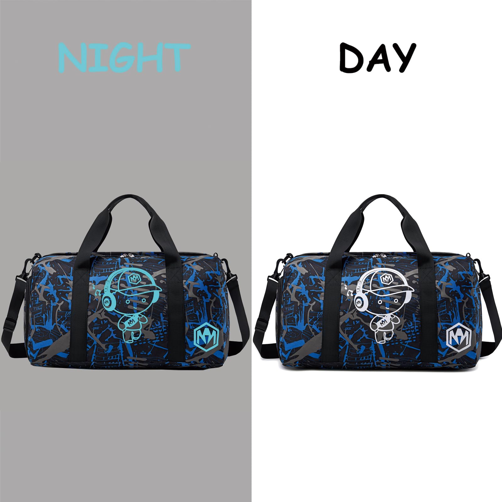 Borsa sportiva per bambini, borsa da nuoto per ragazzi e ragazze con scomparto per scarpe e scomparto per oggetti bagnati, borsa da bagno per adolescenti, piccola borsa da viaggio, borsa fitness