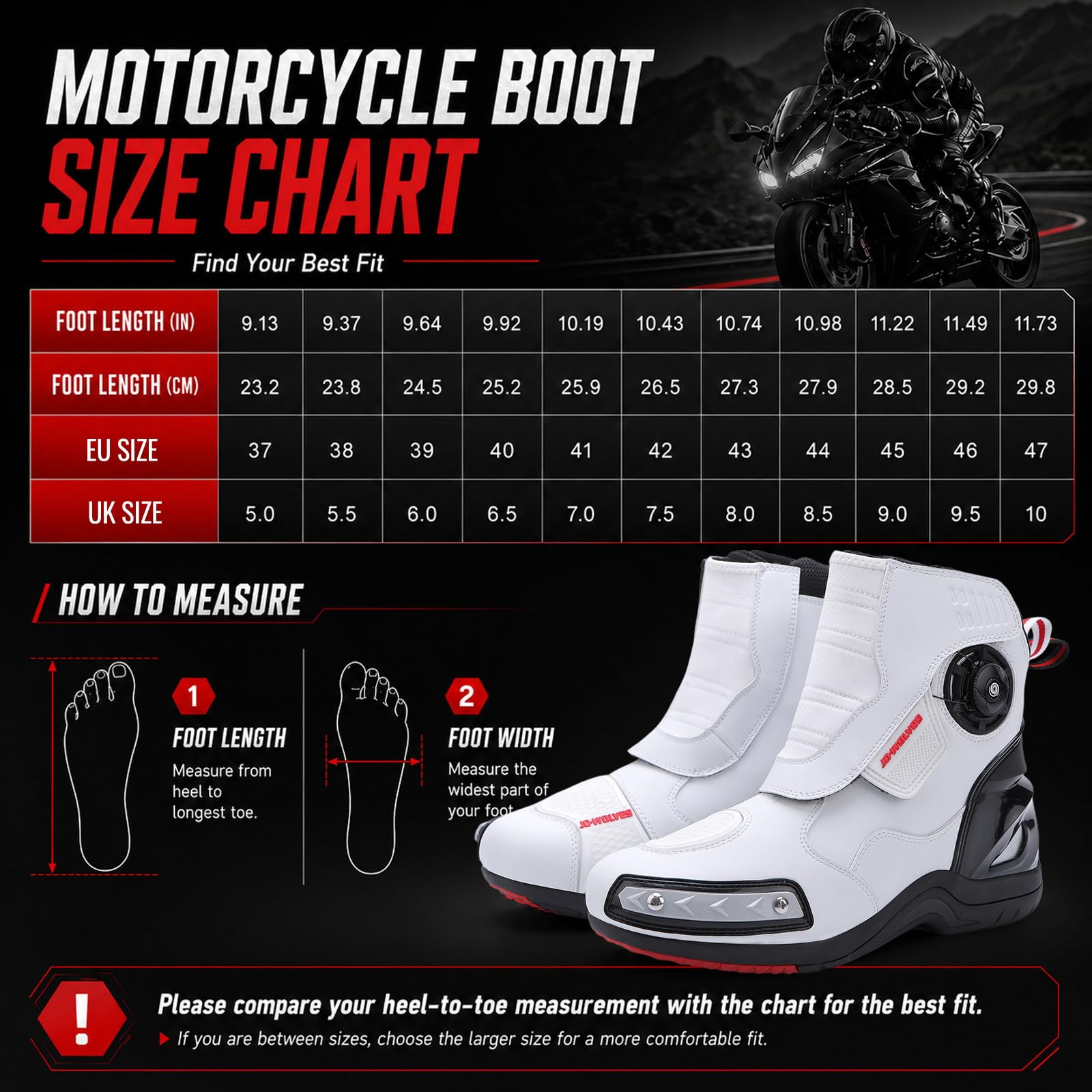 Botas Moto Hombre, Botas Motocicleta de Cuero, Botas de Moto Impermeables