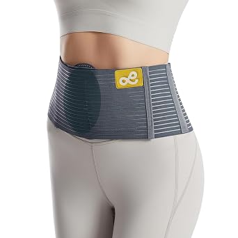 Umbilical Hernia Belt for Men and Women - Hernia Support for Men with 2 Compression Pad inguinal, femoral, incisional - Abdominal Binder Post Surgery and Postpartum S/M