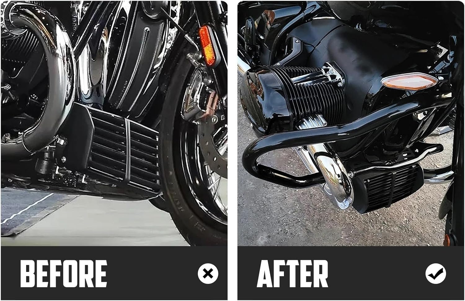 Engine Guard Crash Bar Bumper Motorcycle Engine Guard Protection Highway Crash Bar Fairing Protector Bumper Frame Stunt Cage for R18 for R18 B/Classic 2020-2023 Bumper Engine Guard Crash Bars