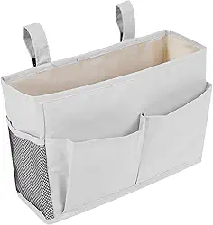 Bolsa de armazenamento de cabeceira, organizador de cama de cabeceira, organizador de cama para beliche, organizador multifuncional de cabeceira com 5 bolsos para assento de carro, camas de hospital