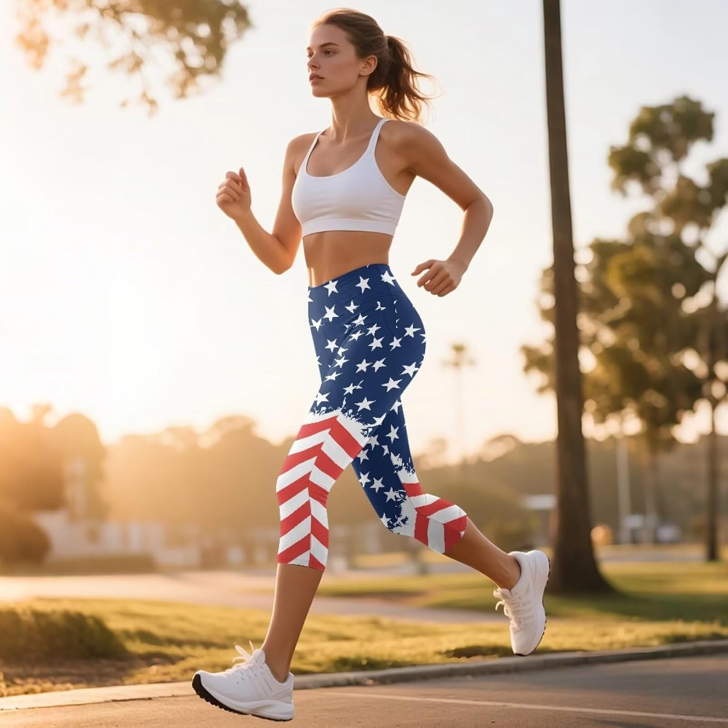 High Waisted Leggings for Women Tummy Control Yoga Pants for Workout Running Athletic Legging Tights Plus Size - Image 4