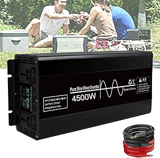 Cargador inversor de onda sinusoidal pura de 4500 W, 7000 W, 10000 W, 12 V, 24 V, 48 V CC a 220 V CA, inversor de corriente para trabajo al aire libre, puestos de mercado nocturno, electrodomésticos