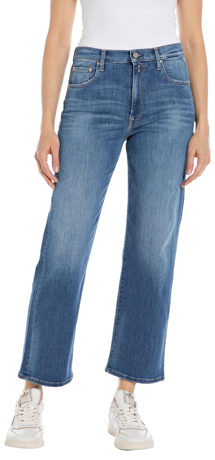 Replay women's jeans with power stretch, blue (Medium Blue 009), 23W / 28L