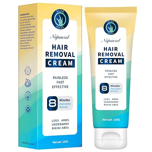 Crema depilatoria removedor de vello para mujeres y hombres - Depilación íntima sensible - Crema depilatoria sin dolor - Áreas privadas Áreas