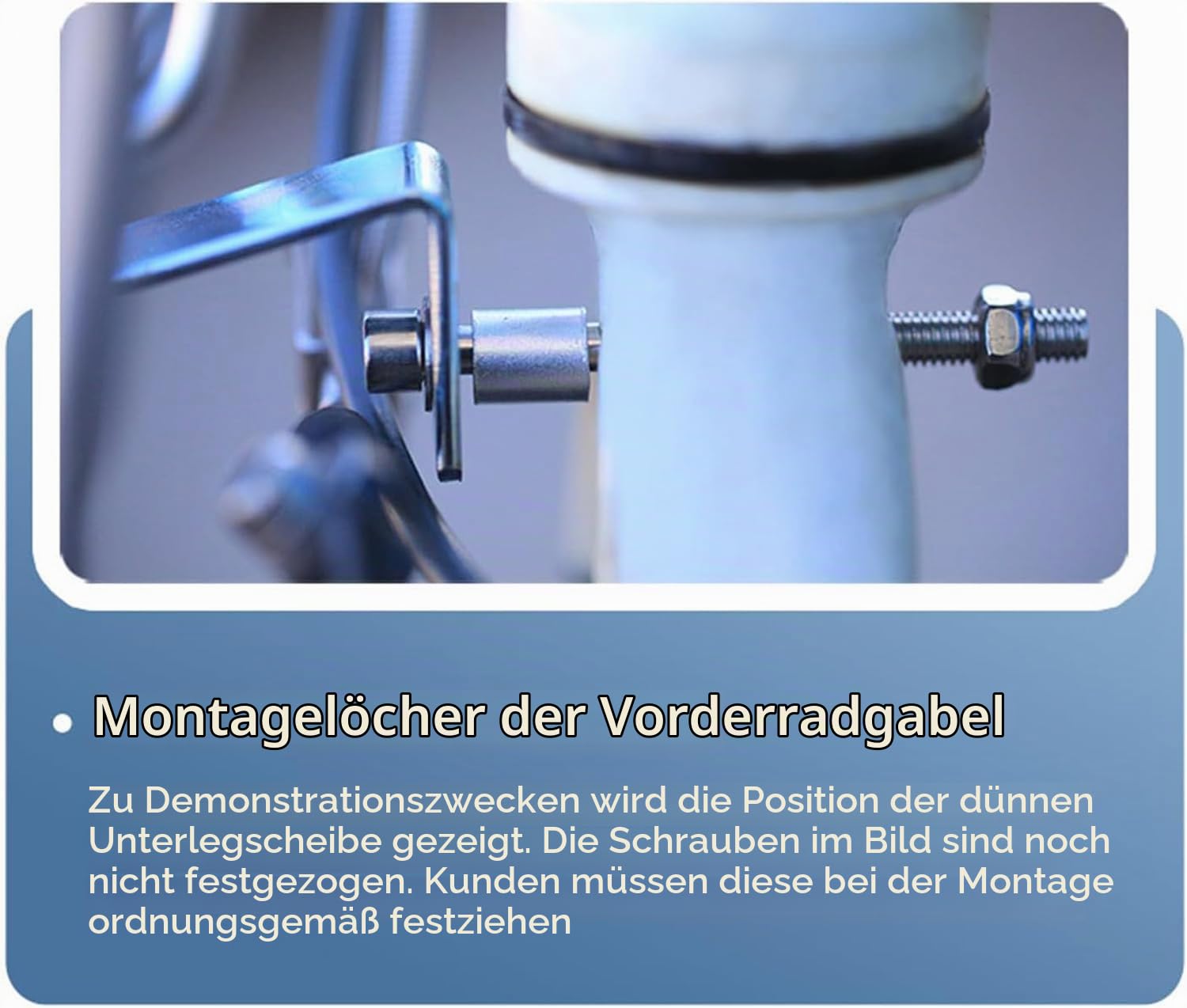Frontgepäckträger für 20 Zoll Klapprad - Ultra-Leichter 700g Aluminium-Korb mit Kontermuttern, Integrierter Träger für Kompaktfahrräder