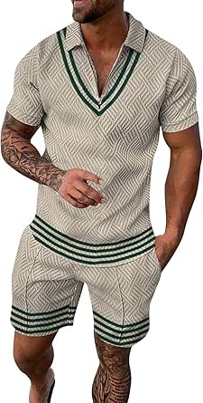 Amazon Men S Short Sets.ZYXTIM Men's Short Sets Outfits 2 Piece Summer Tracksuit Novelty Print ...