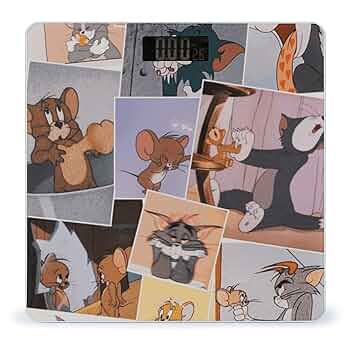 Amazon.co.jp: トムとジェリー 体重計 デジタル 乗るだけ 電源