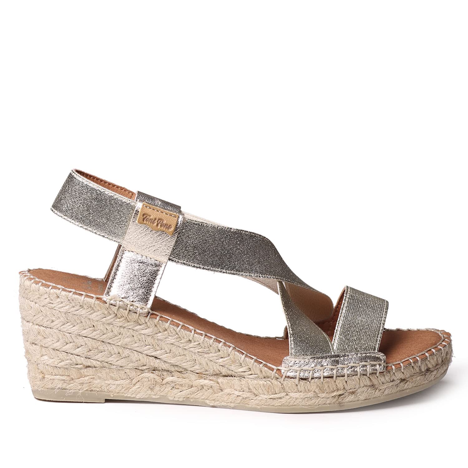TONI PONS TURA-RC -Espadrille compensée Femme en Cuir.