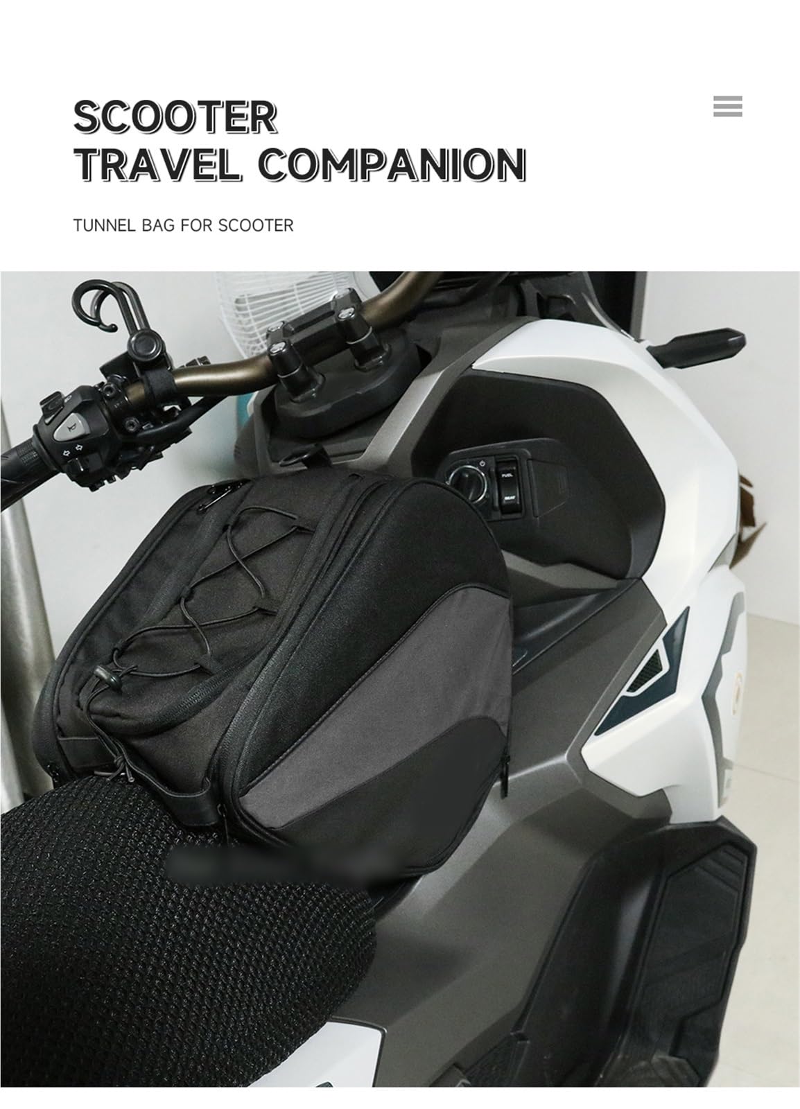 Für ADV 350 PCX 160 150 125 CC110 Motorrad-Roller-Tunneltasche, wasserdichte Tank-Reisetasche, Gepäck-Werkzeugtasche, Konsolentasche