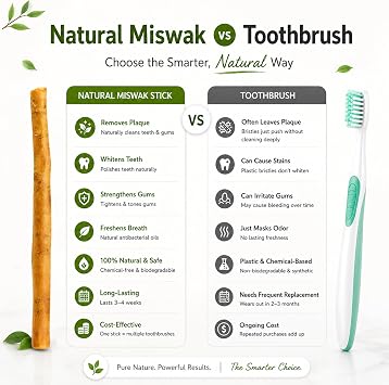 5 Miswak Sticks for Teeth Whitening & Healthy Gums |Miswak Toothbrush Stick