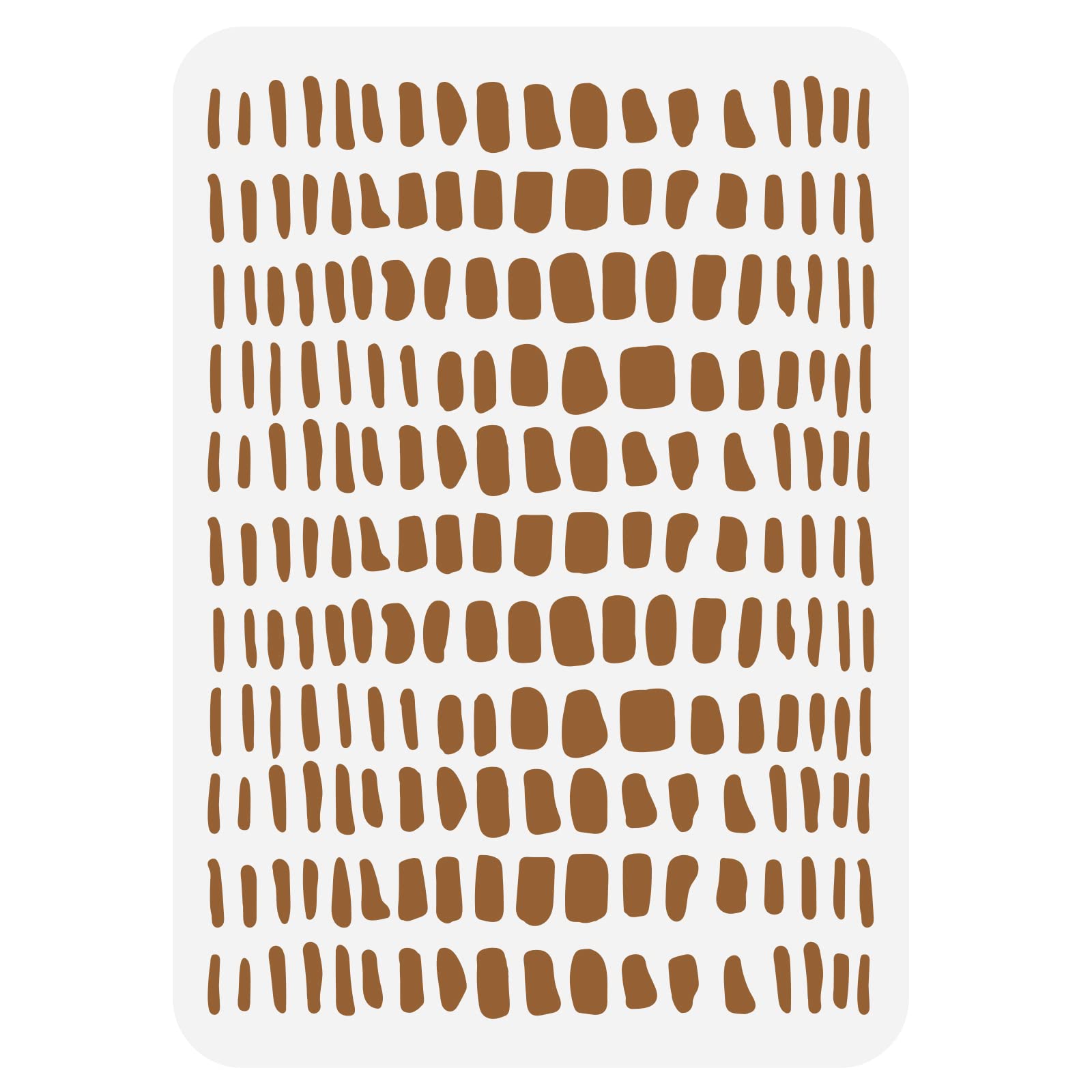 FINGERINSPIRE Geometric Spots Plastic Crocodile Skin Art Stencil Templates 11.7x8.3 Inch Irregular Square Shape for Wall, Tile, Furniture-image-27