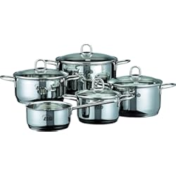 Bateria De Cocina Eco Elo Rubin - Batería de Cocina (5 Piezas), Acero