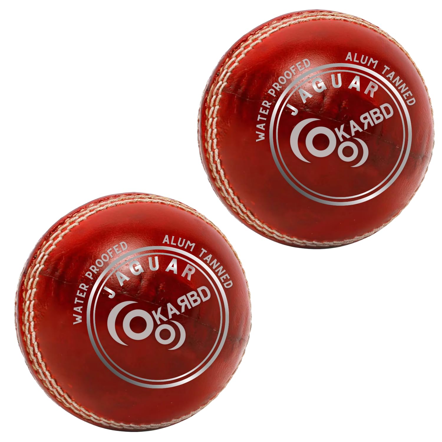 KARBD Cricket Ball Leather 4 Piece Professional Hand Stitching Seam Waterproof Coating Season Ball for Tournament Club Matches (20 to 30 Overs, Jaguar Red, Combo Pack Set of 2) (B0CHVWG6KY) Amazon Price History, Amazon Price Tracker