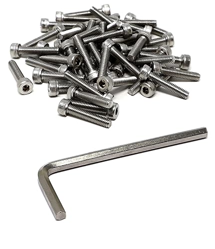 Miniatura 8 de iexcell Kit surtido de tornillos de cabeza hexagonal 304 de acero inoxidable M4 x 6065707580