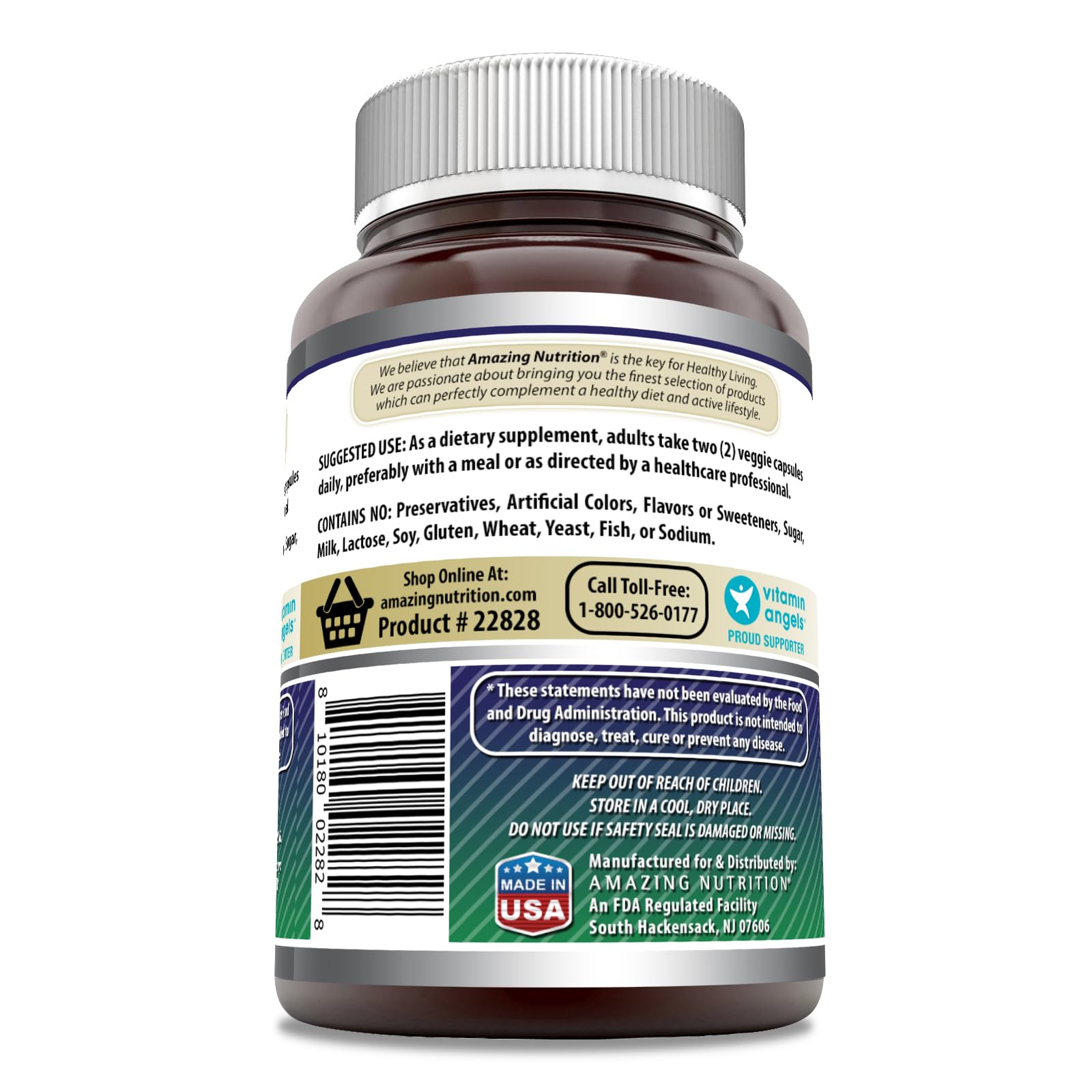 Amazing Formulas Astragalus (from Astragalus Membranaceus Plant Root) | 2000 Mg Supplement | Vegetarian Capsule | Gluten-Free | Made in USA (1 Pack | 120 Count) — Amazon image 2