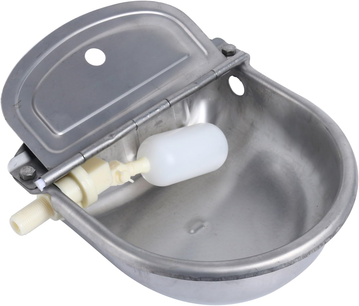Homend Automatic Waterer Bowl Farm Grade Stainless Stock Waterer Horse Cattle Goat Sheep Dog Water (Without Drainage Hole) : Pet Supplies