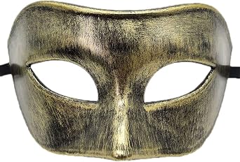 Awlsyj Mens Masquerade Mask - Greek Roman Venetian Party Mask for Halloween Mardi Gras