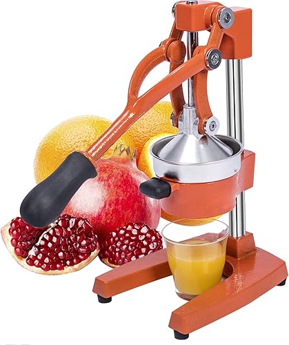 Prensa manual de hierro fundido resistente comercial de naranja cítrico limón lima pomelo granada jugo de fruta máquina exprimidora