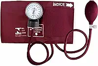 Aparelho De Pressão Arterial Manual Esfigmomanômetro Premium Cor Vinho