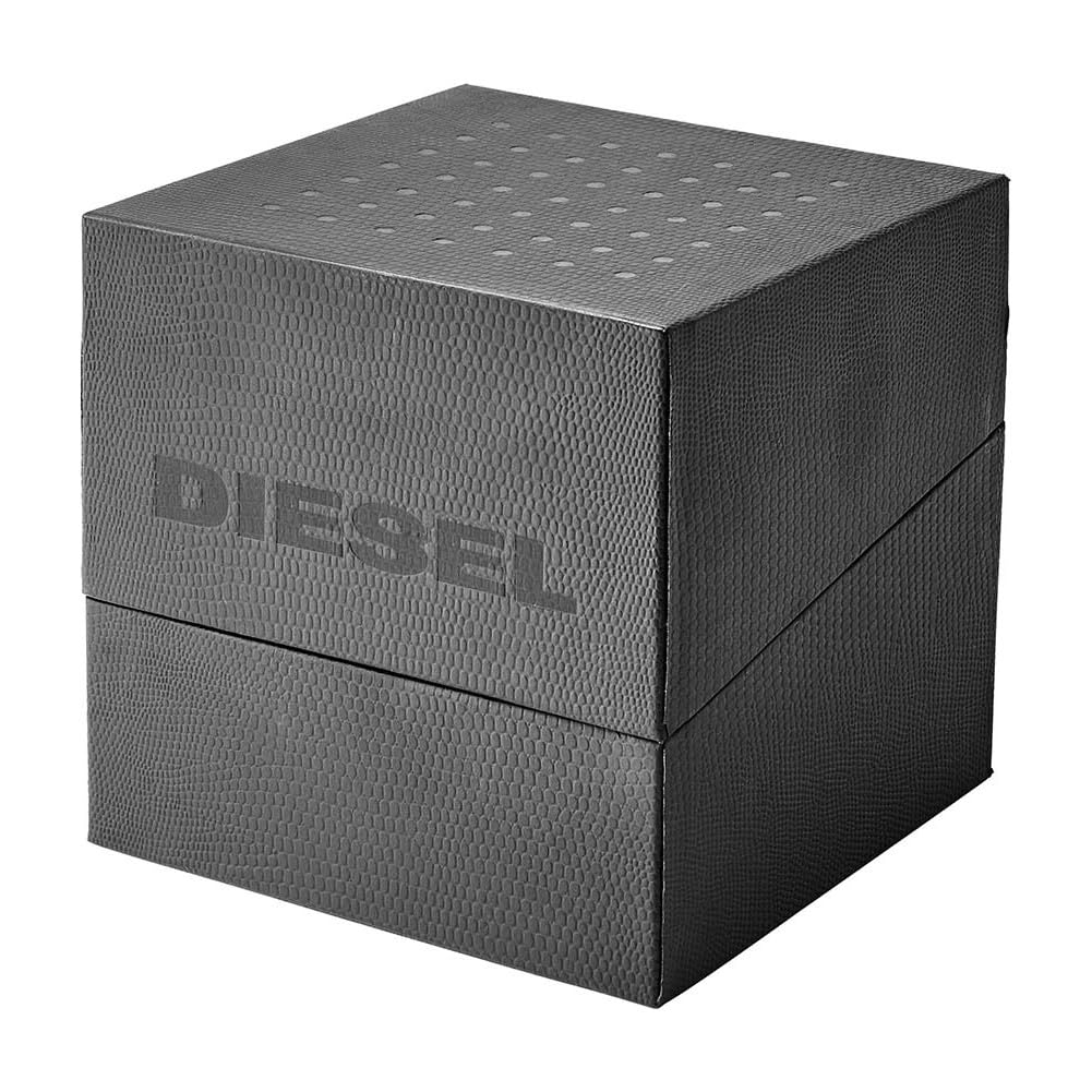 Diesel Orologio Caged da uomo, movimento al quarzo con Cinturino in silicone, acciaio inossidabile o pelle