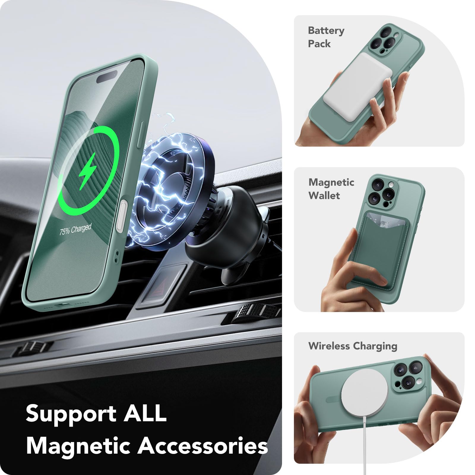 CAPRARO Magnetic Compatible with iPhone 16 Pro Max Case - Image 3