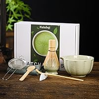 Vista 8 de Matcha Whisk Set, Green Matcha Set, 15 OZ Matcha Bowl with Spout, 8 PCS Perfect Matcha Kit for Making Latte Matcha Lover