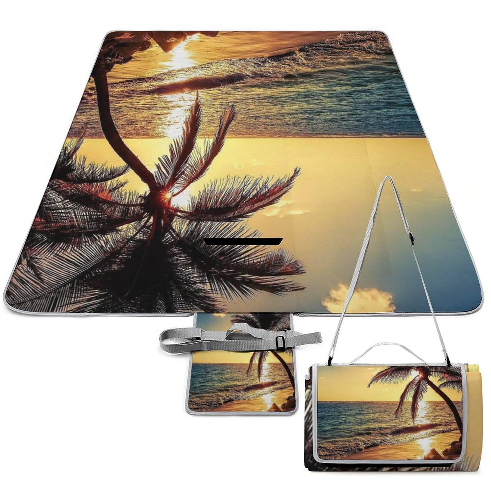 Tapis de pique-nique Night Beach View idéal pour vos soirées d'été et camping