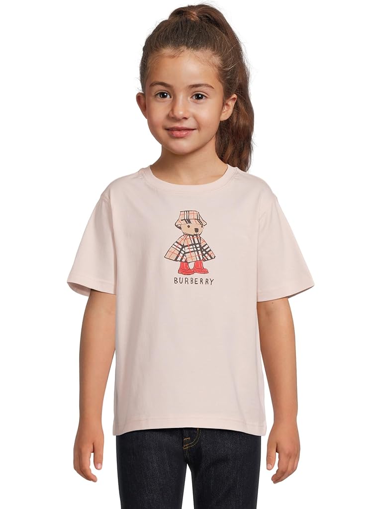 Pink Burberry Cedar Teddy Cape T-Shirt (Big Kid)