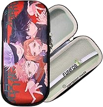 Funfob Polyester Jujutsu Kaisen Pencil Box For School College For Gojo Pen Pencil Or Other Stationery Products Pencil Pouch Travel Or Cosmetic Case | Jujutsu Red
