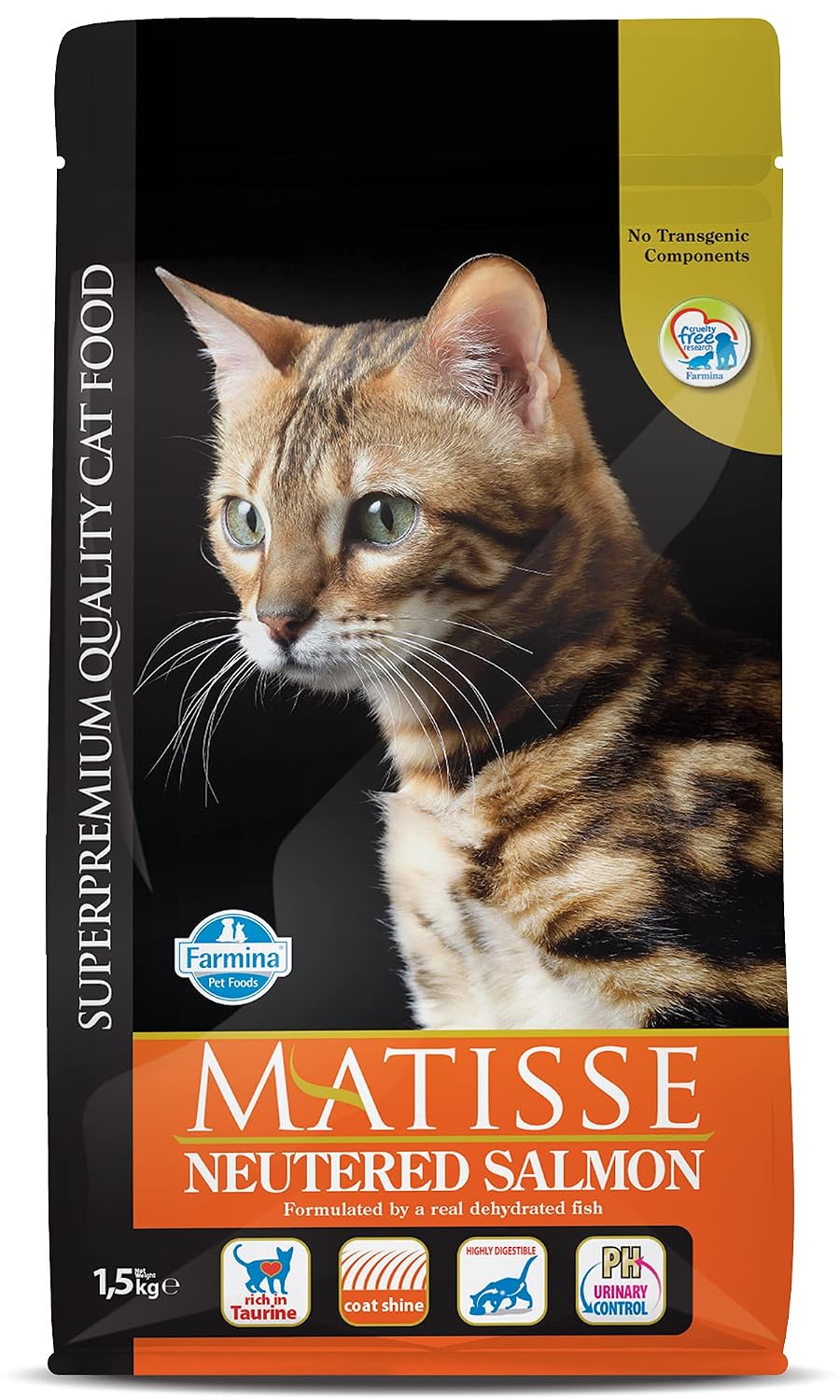 Matisse Farmina Pet Foods Dry Cat Food, Neutered Adult, 1.5-Kg, Salmon - Review, Price and Buying Guide