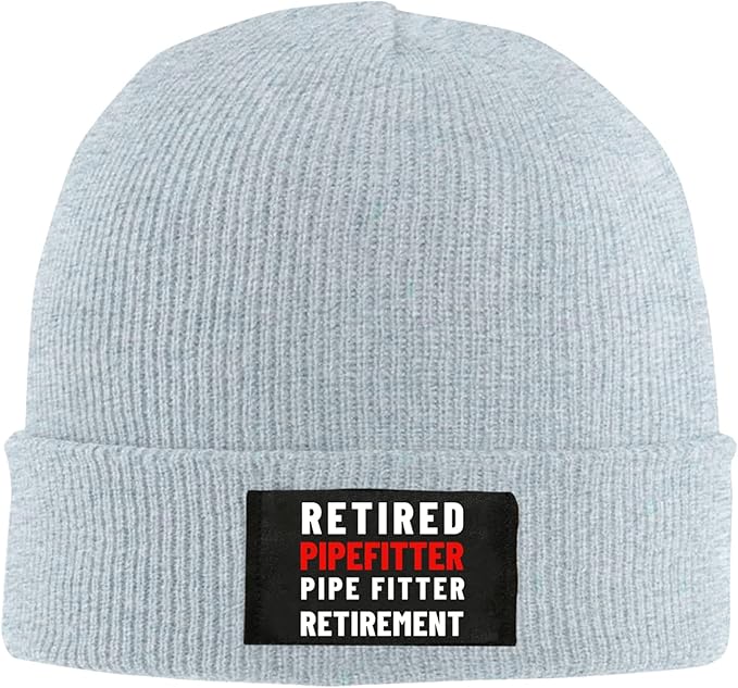 QNCNWI Retired Pipefitter Pipe Fitter Retirement Adult Hedging Cap，Beanie Hat Soft Winter and