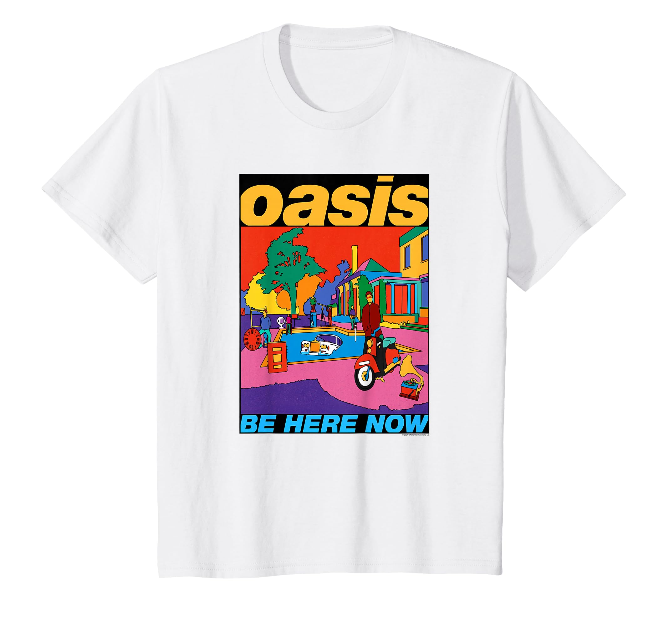 oasis BE HERE NOW Tシャツ　アダムエロペ　サイズL Amazon | Oasis – Be Here Now Colour Tシャツ | Tシャツ・カットソー 通販