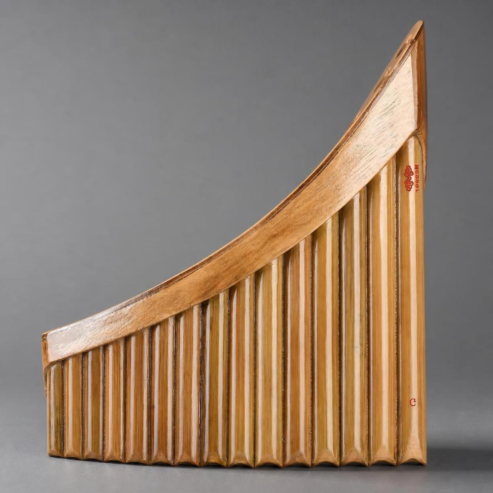 Panflöte Bambus Panpipe Rohrflöte Blasinstrument Traditionelle Röhrenanordnung mit Verstellbaren Klarer G4 Bis G6 mit Reinigungstuch Und tasche für Musikschule Zuhause Bühne